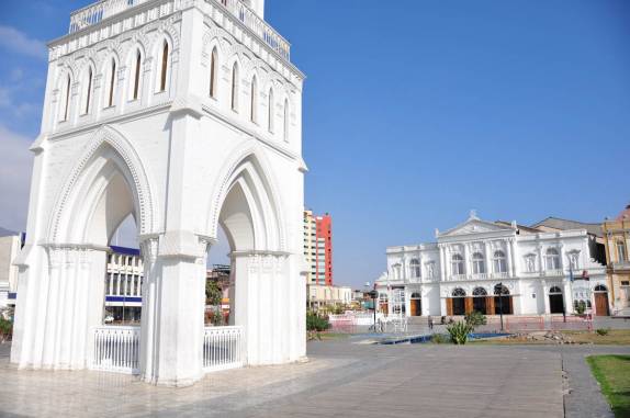 A Torre do Relógio, no centro de Iquique - Chile